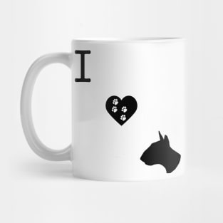 I LOVE BULL TERRIER Mug